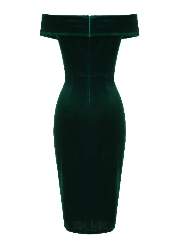 1960s-off-shoulder-velvet-bodycon-dress-4