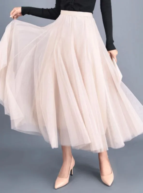 a-line-elegant-maxi-tulle-ankle-length-skirt