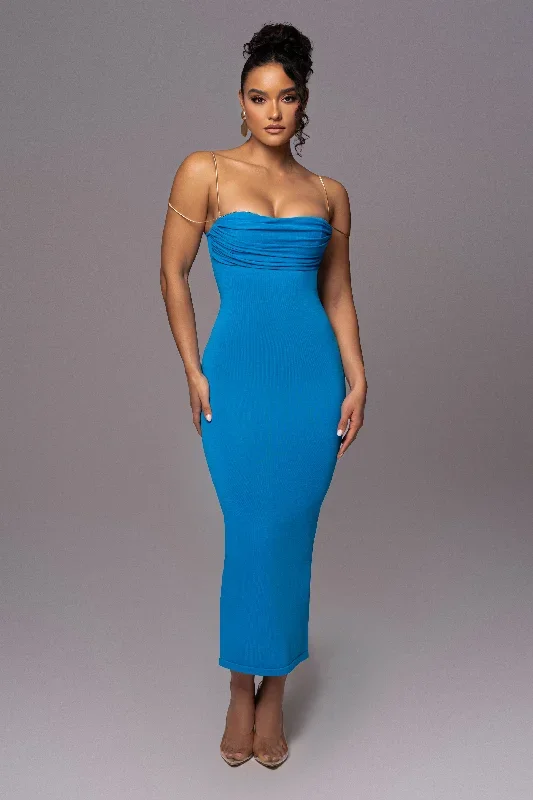 aqua-la-lune-drape-midi-dress