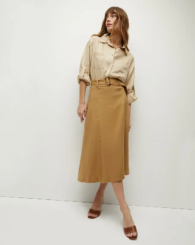 Arwen Stretch-Linen Skirt