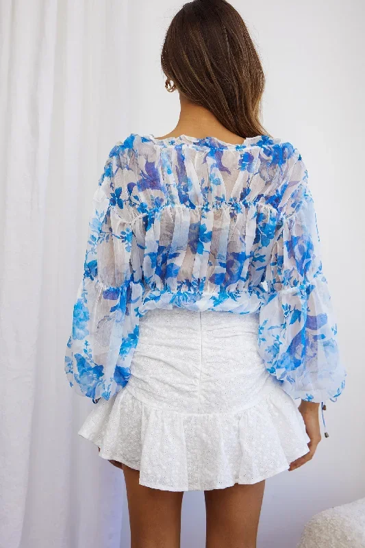 beau-balloon-sleeve-drawstring-top-floral-print-white-blue