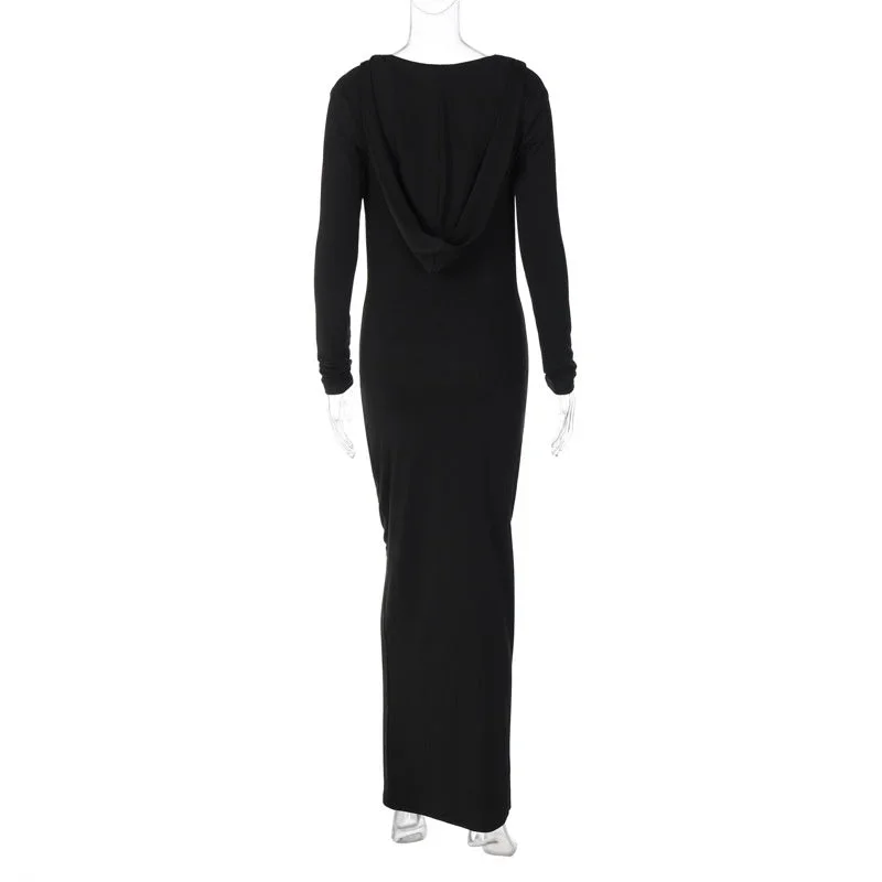 camilla-deep-v-neck-hooded-maxi-dress