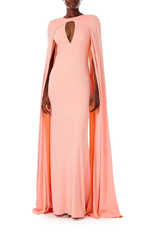 Cape Sleeve Gown