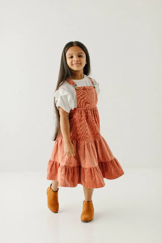 'Charlotte' Girl Tiered Corduroy Jumper FINAL SALE