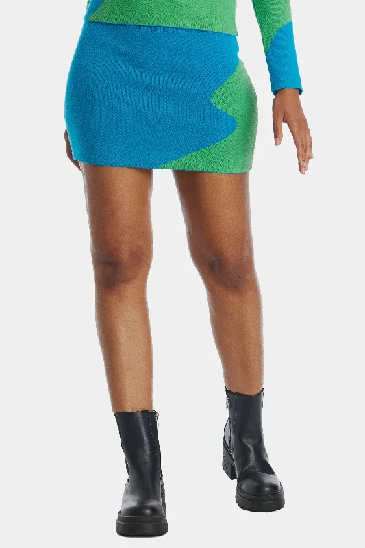 colorblock-knit-mini-skirt