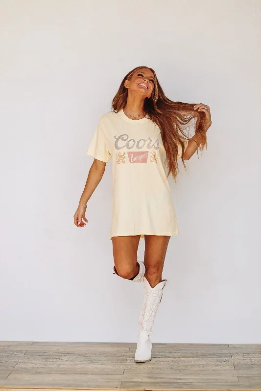 coors-banquet-graphic-tee-t-shirt-dress-muted-yellow