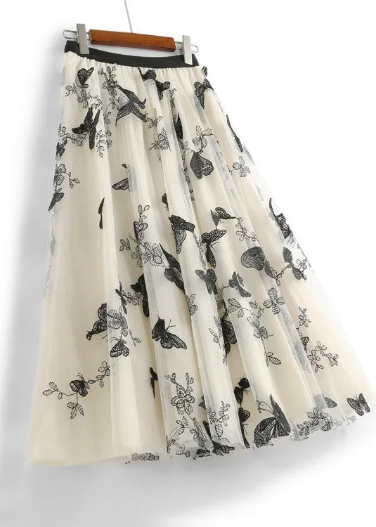 cute-apricot-butterfly-embroideried-elastic-waist-tulle-a-line-skirts-spring