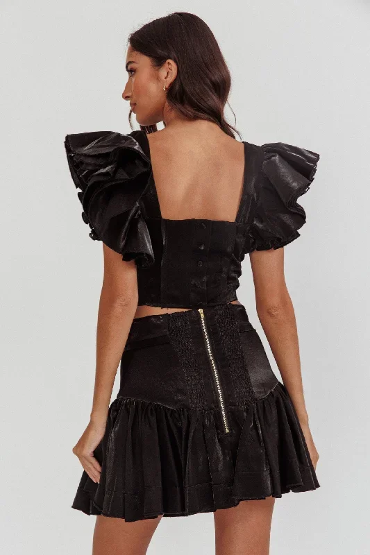 debutante-drop-yoke-ruffle-skirt-black