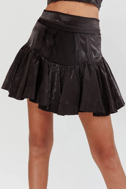 debutante-drop-yoke-ruffle-skirt-black