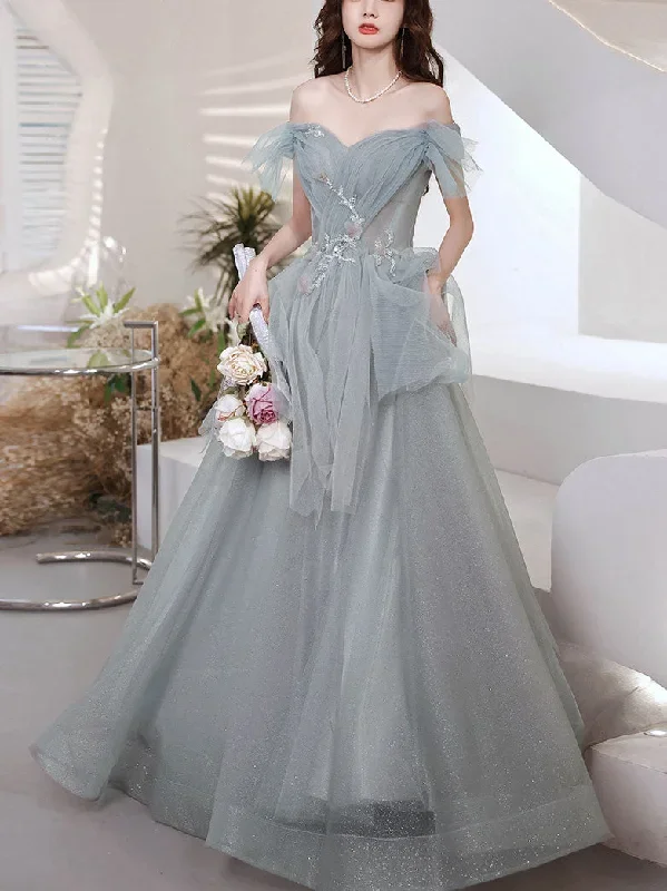 gray-blue-sweetheart-neck-tulle-long-prom-dress-gray-evening-dress