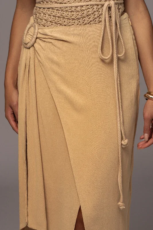 khaki-tbd-athea-gathered-maxi-skirt