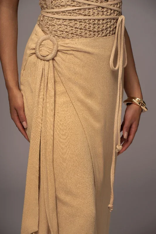 khaki-tbd-athea-gathered-maxi-skirt