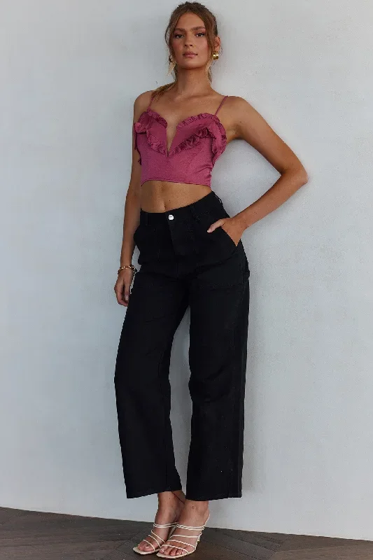 la-seine-v-neckline-frill-trim-crop-top-antique-rose