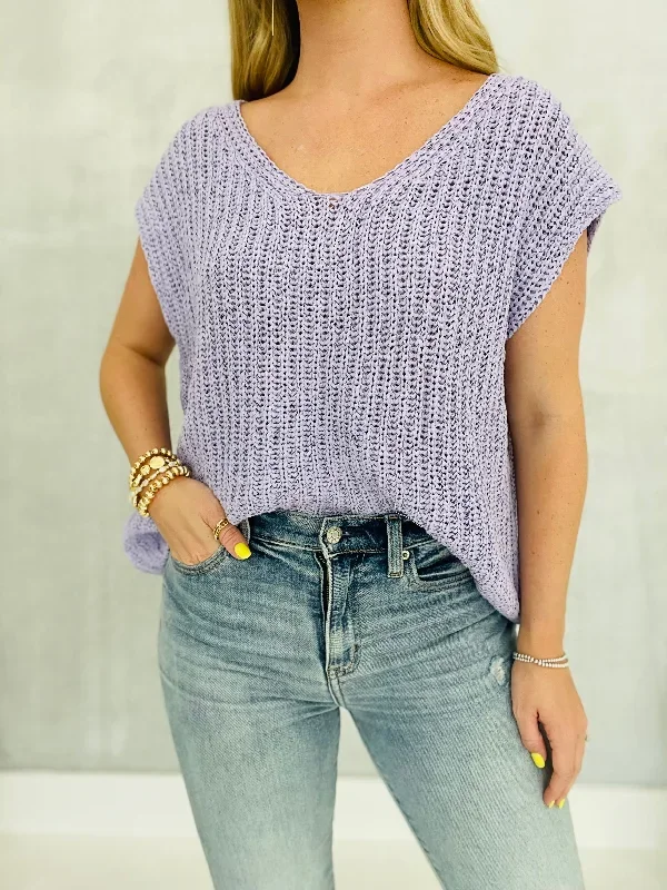 Lela Dolman Top - Lavender