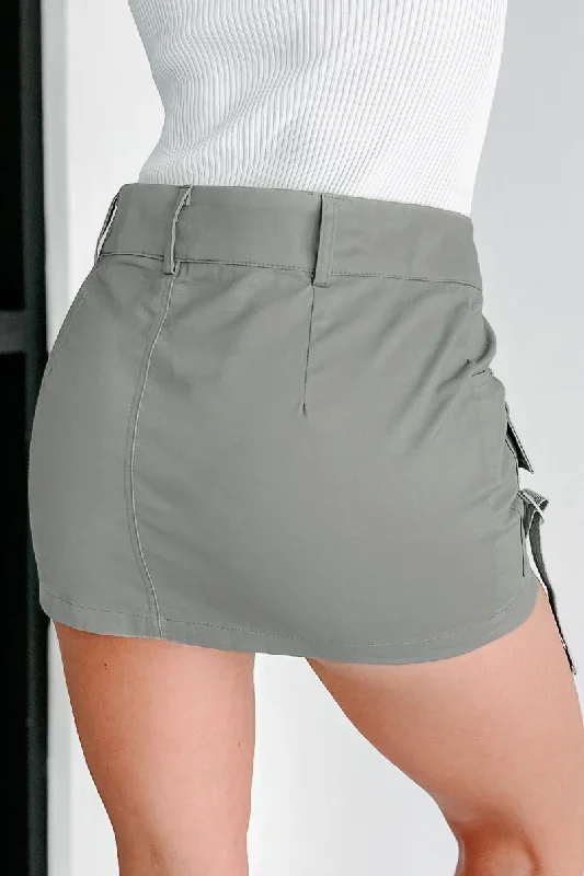 making-things-happen-cargo-mini-skirt-grey