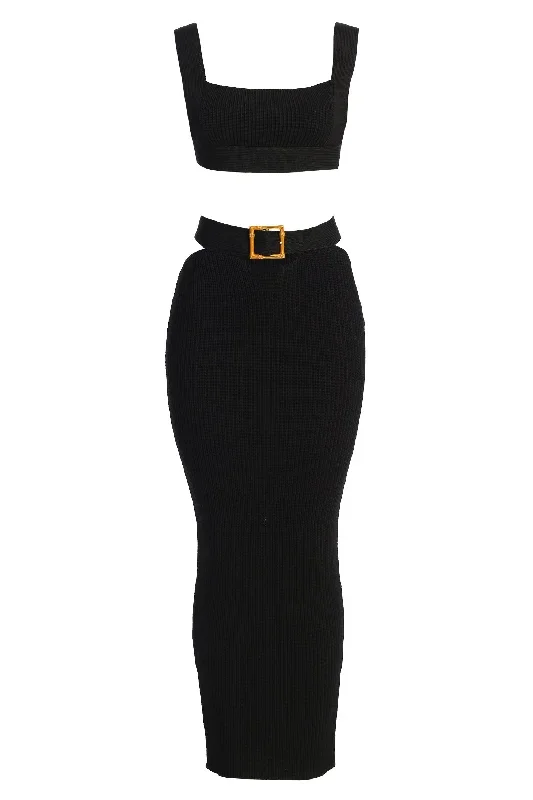 noir-nikole-ribbed-skirt-set