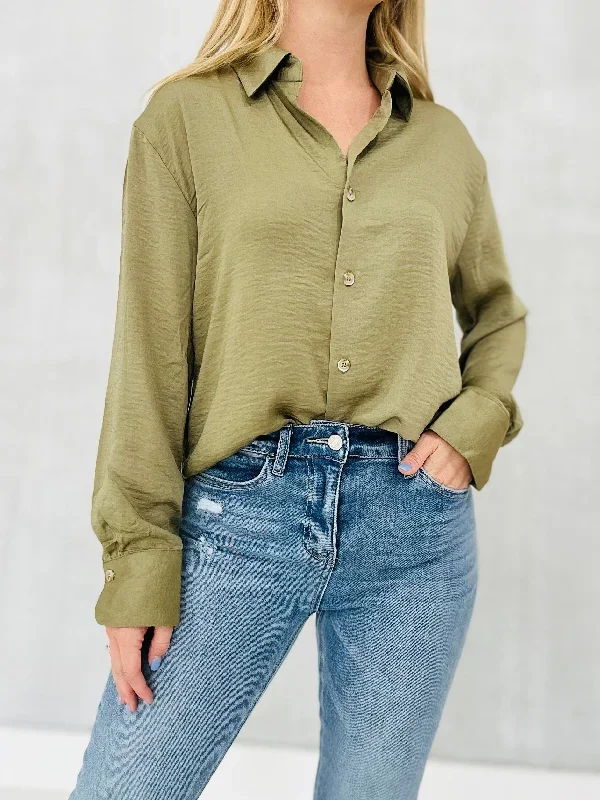 Open My Eyes Blouse - Olive