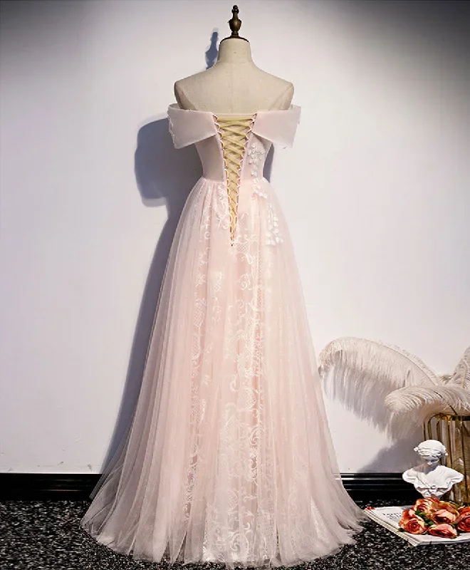 pink-tulle-lace-long-prom-dress-pink-tulle-lace-formal-dress