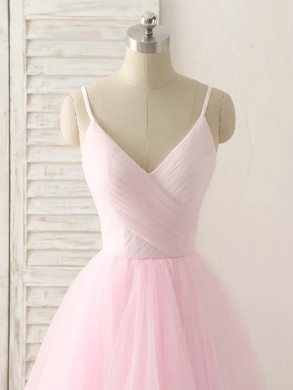 pink-v-neck-tulle-long-prom-dress-simple-pink-tulle-evening-dress