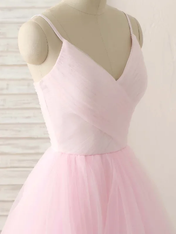 pink-v-neck-tulle-long-prom-dress-simple-pink-tulle-evening-dress