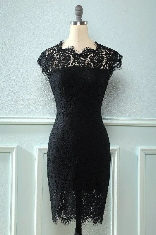 Robe en dentelle Black Bodycon