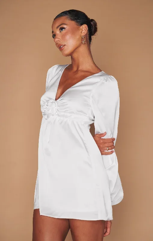 rosetta-mini-dress-ivory-luxe-satin