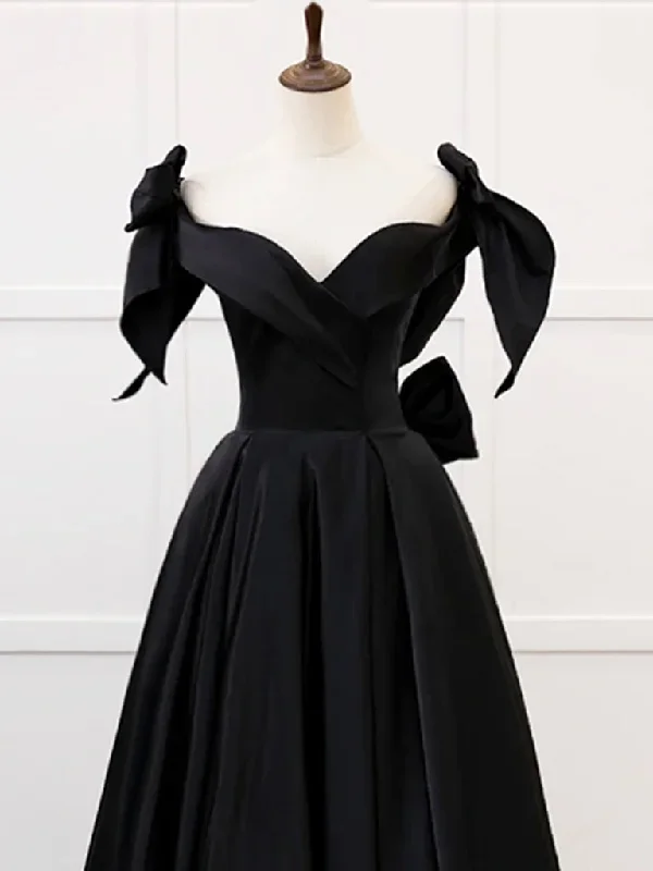 simple-a-line-sweetheart-neck-velvet-black-long-prom-dress-black-long-formal-dress