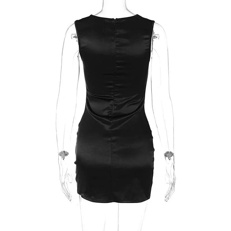 square-neck-solid-zip-up-sleeveless-low-cut-corset-mini-dress