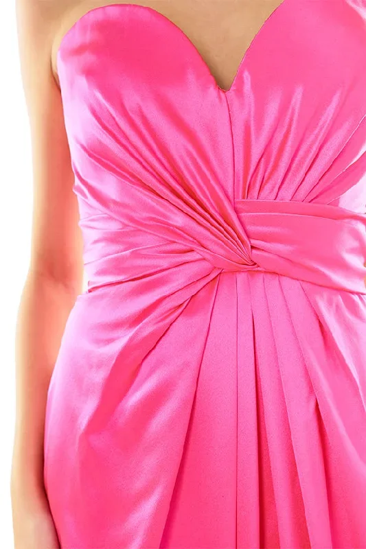 strapless-draped-satin-gown-fuchsia