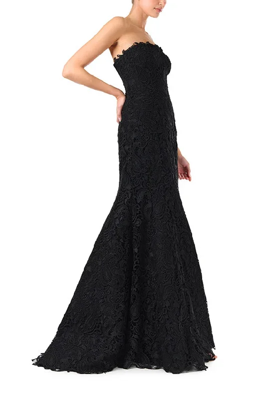 strapless-lace-mermaid-gown-noir