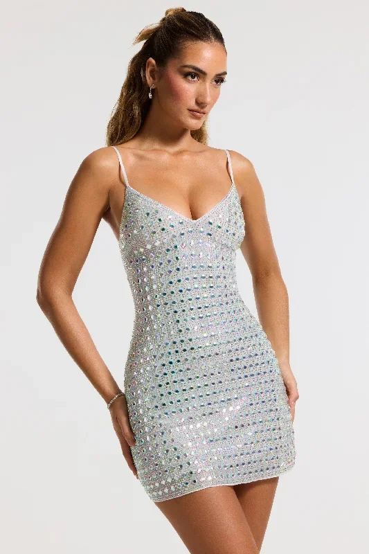 svana-embellished-a-line-mini-dress-silver