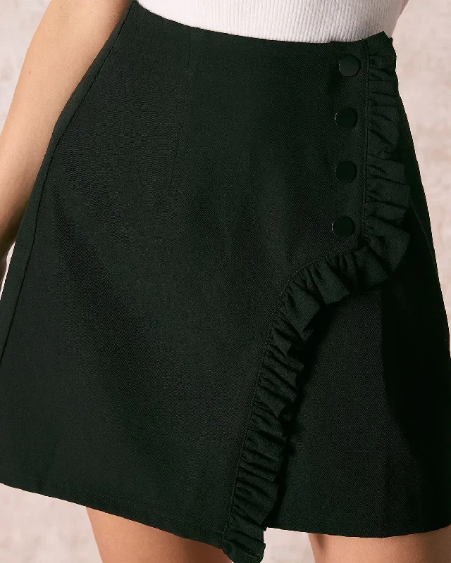 the-black-high-waisted-ruffle-trim-mini-skirt