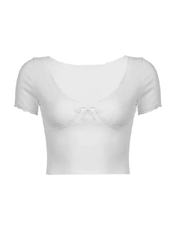 v-neck-lace-panel-short-sleeved-tee