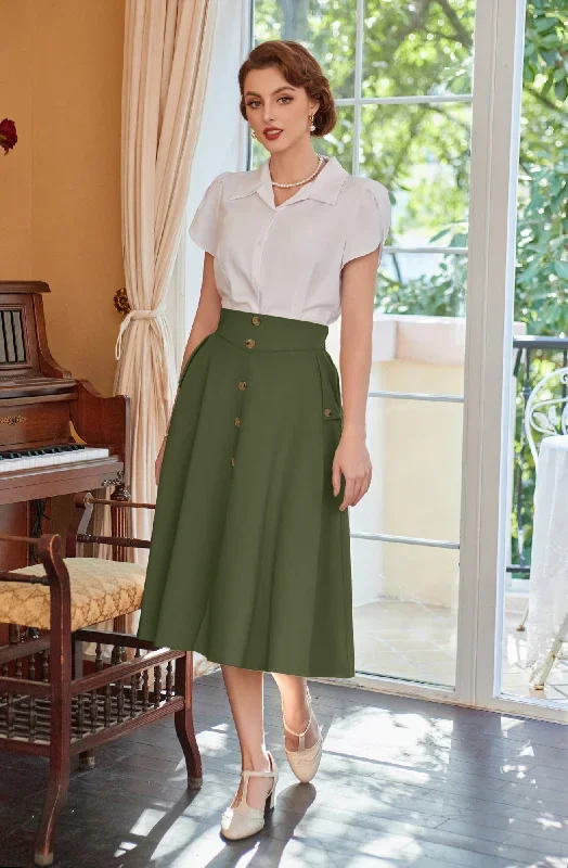 vintage-a-line-skirt-midi-skirt-casual-skirt-high-waisted-midi-party-skirt-basic-a-line-stretchy-flared-skirt