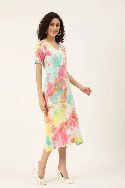 white-yellow-dyed-rayon-a-line-midi-dress