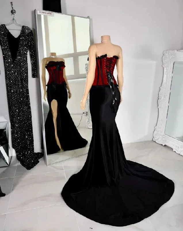 wine-red-black-velvet-victorian-mermaid-evening-formal-dresses-sweetheart-lace-up-corset-steampunk-gothic-prom-gown-high-slit