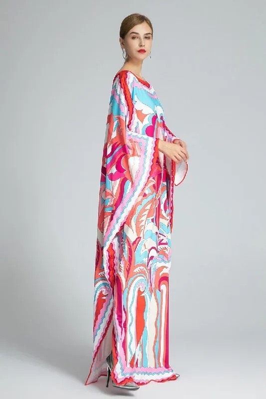 womens-runway-dresses-slash-neckline-long-batwing-sleeves-printed-loose-design-knitted-elegant-causal-long-dresses-robes